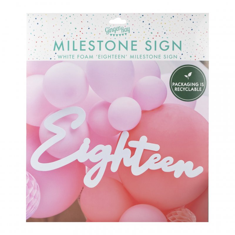 Decoração de arco de balões 'Eighteen'