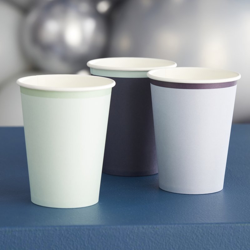 8 Copos 266ml Navy, Azul & Menta