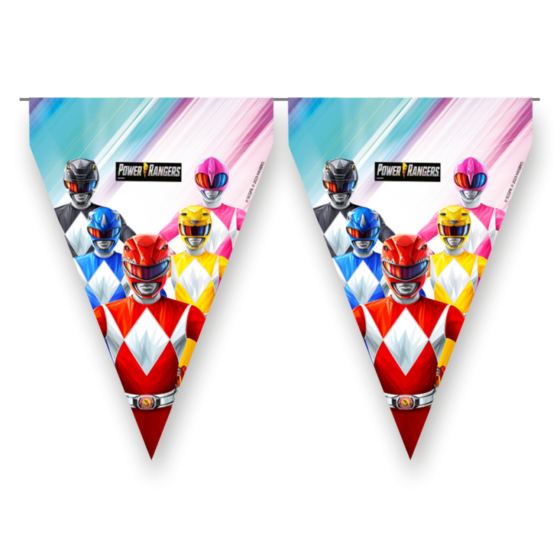 Bandeiras Triângulo Power Rangers