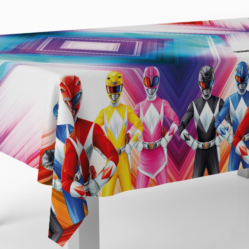 Toalha de mesa 120x180cm Power Rangers