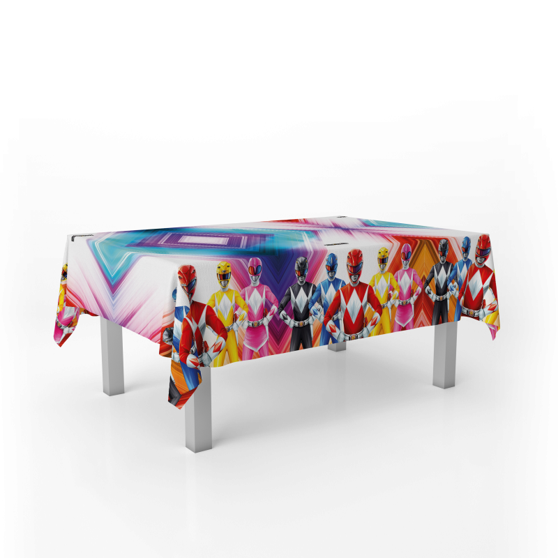 Toalha de mesa 120x180cm Power Rangers