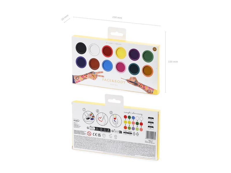 Tintas Faciais 12 cores