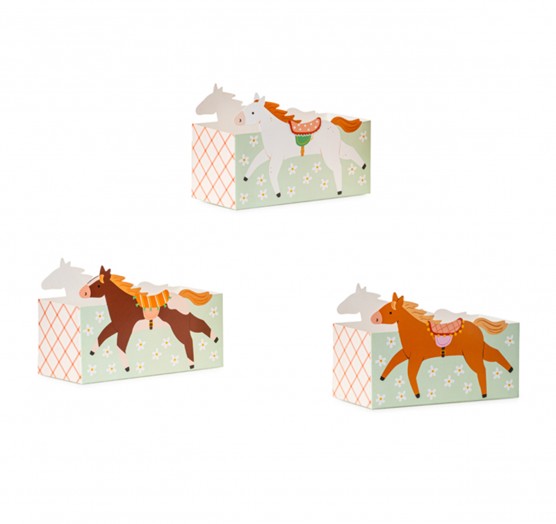 3 Caixas de Pipocas Cavalos