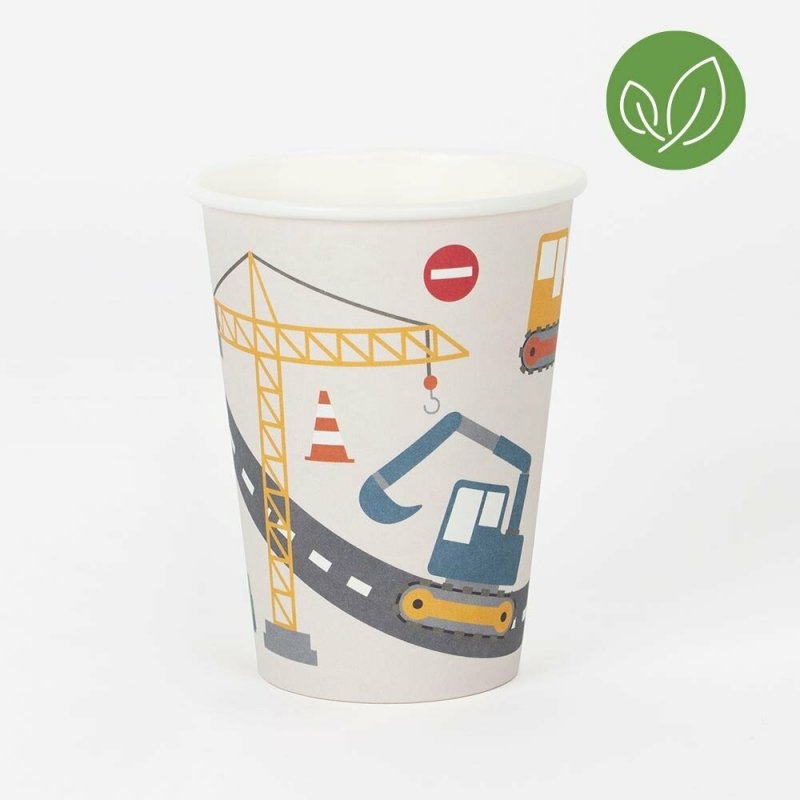 8 Copos 250ml Construção