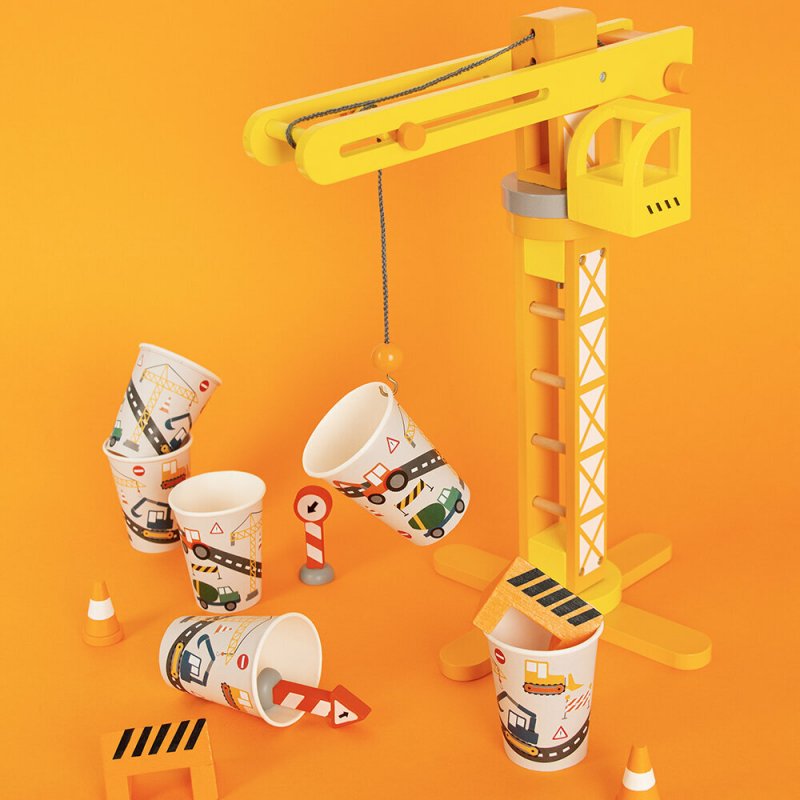 8 Copos 250ml Construção