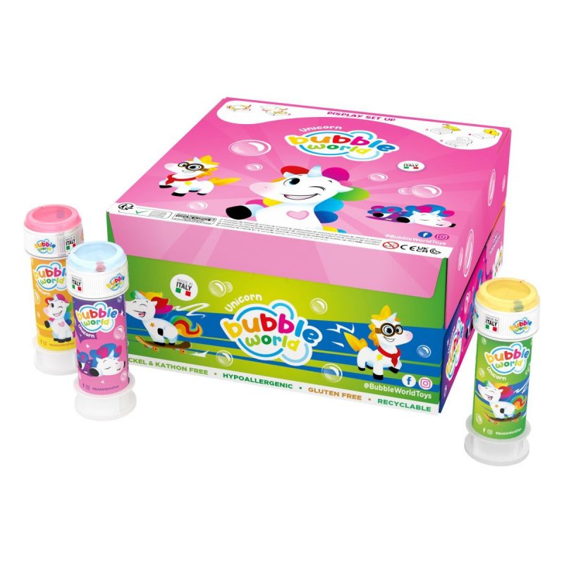 36 Bolas de Sabão 60ml Unicórnio