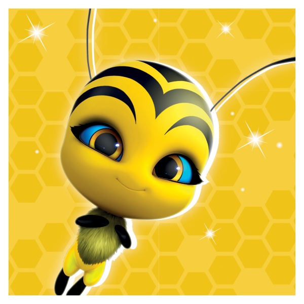 16 Guardanapos 33cm Kwami - LadyBug Miraculous