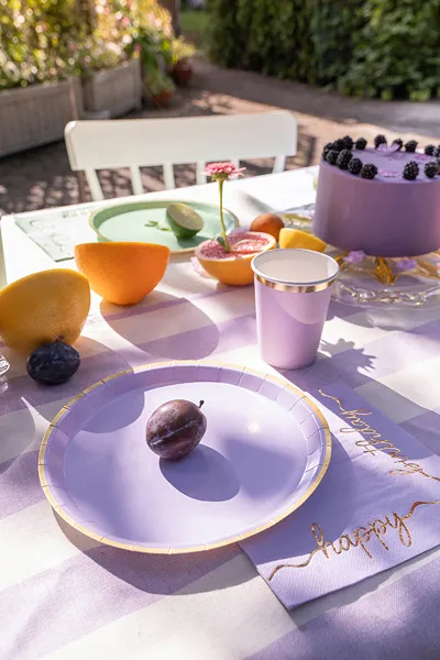 12 Guardanapos 33cm Happy Birthday Pastel Mix