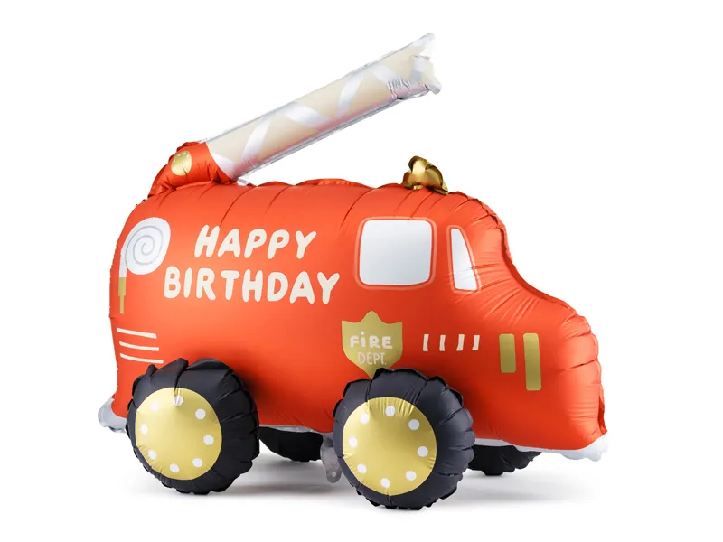 Balão Foil Carro Bombeiros 67x53cm