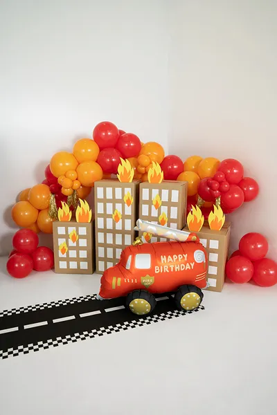 Balão Foil Carro Bombeiros 67x53cm