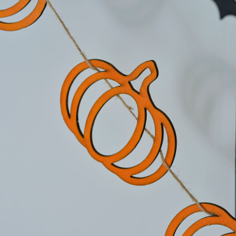 Grinalda Madeira Abóboras - Halloween