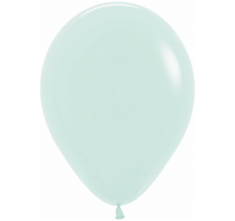 50 Balões latex R12 (30cm) - Pastel Matte Green - 630
