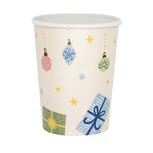 8 Copos 250ml Winter Woodland Natal