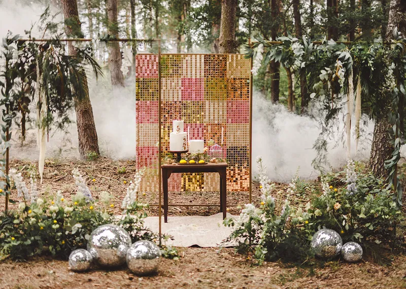 Painel Shimmer Dourado 30x30cm