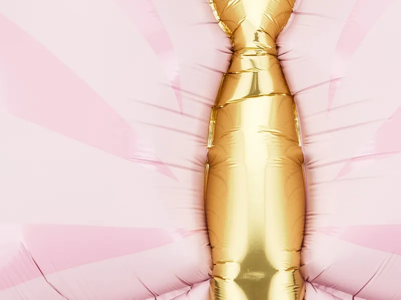 Balão Foil 69x69cm Borboleta Rosa