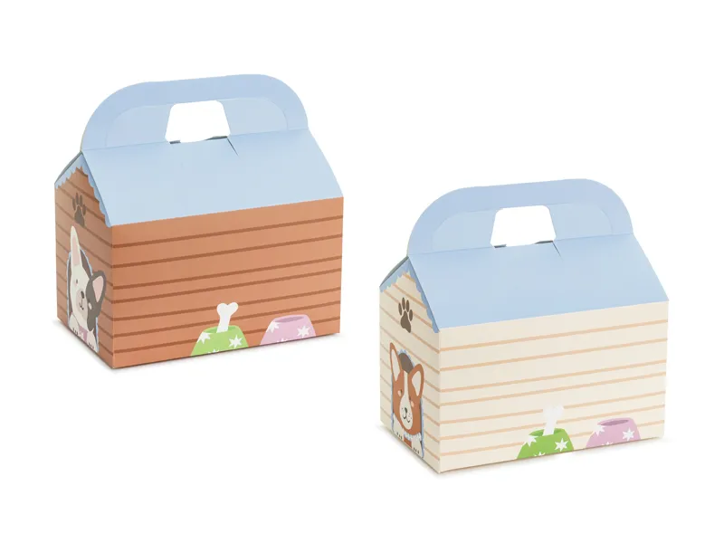 6 Caixas de Cartão 15.5x10x16cm Casota Cães