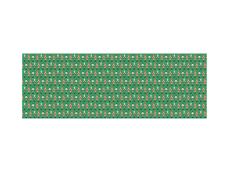 Papel de embrulho 70x200cm Nutcracker