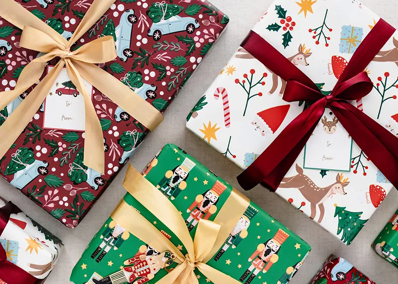 Papel de embrulho 70x200cm Nutcracker