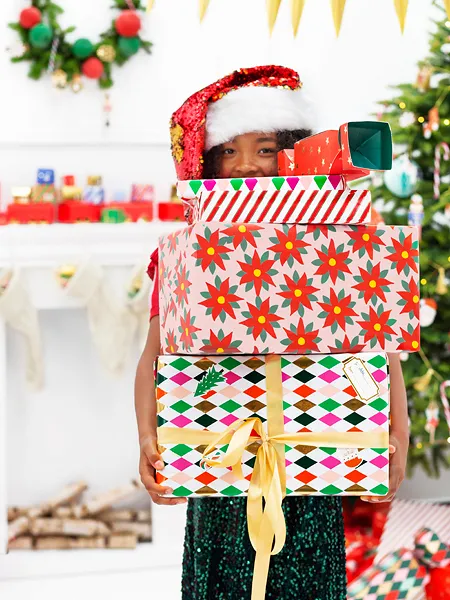 Papel de embrulho 70x200cm Losangos Natal