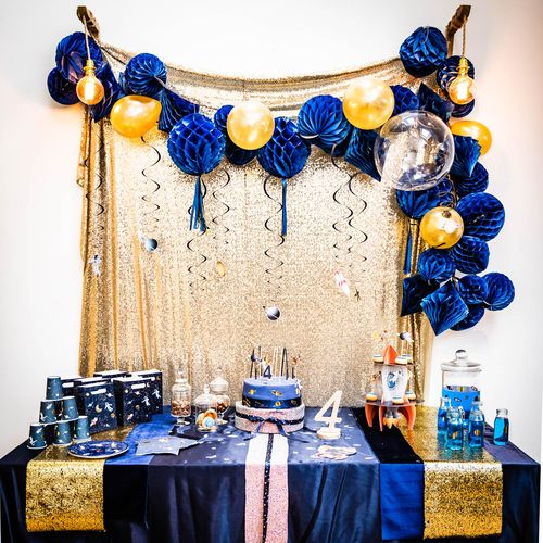 Corredor de mesa Dourado Glitter 28cmx3m 