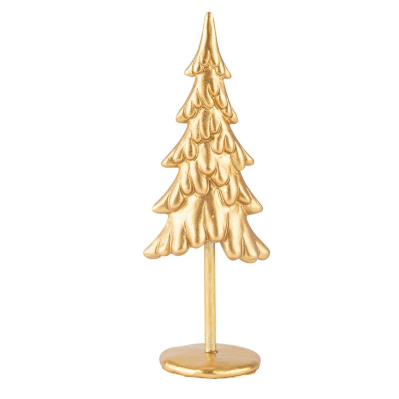 Árvore de Natal Resina Dourada 25x9cm