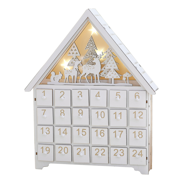 Calendário do Advento iluminado Natal