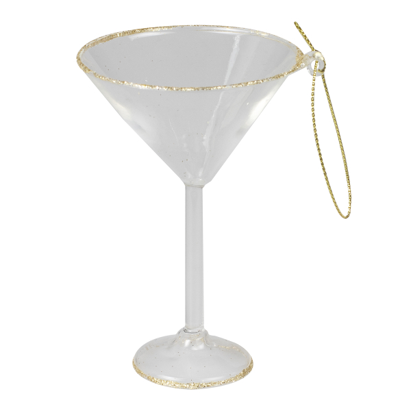 Pendente Decorativo Copo de Martini Natal
