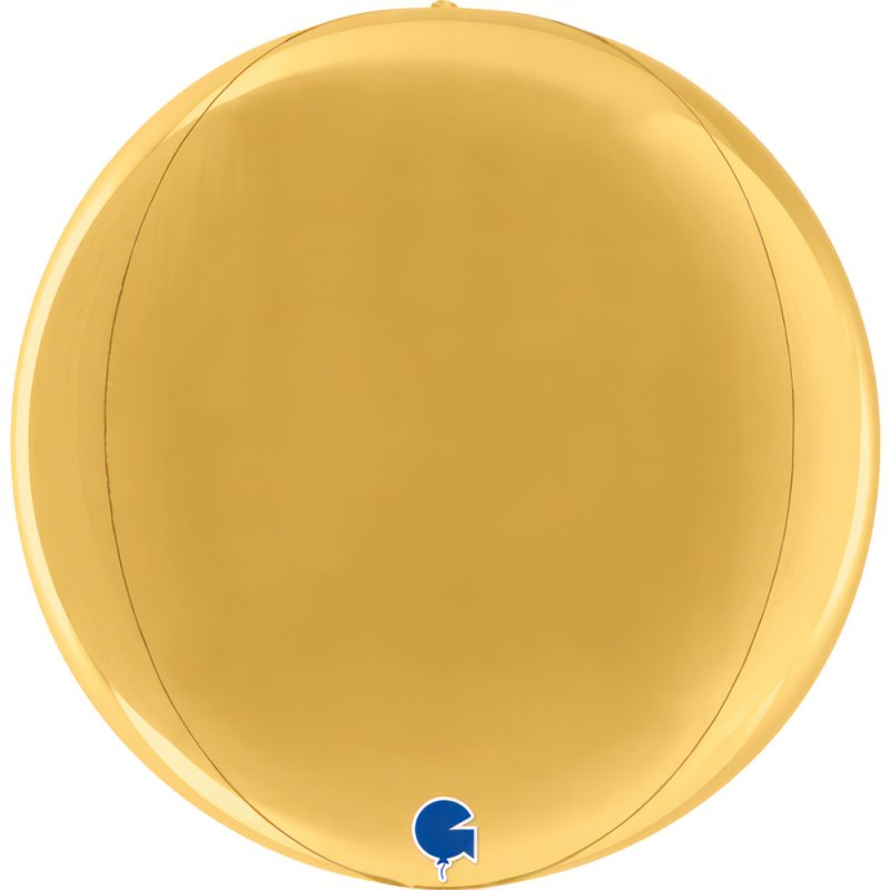 Balão Foil Globe 38cm Dourado