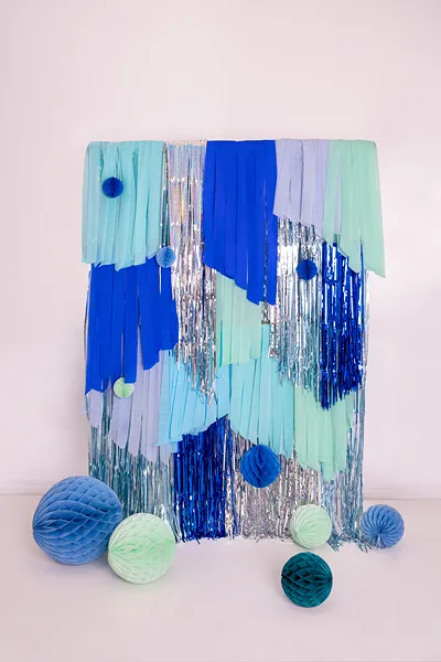 6 Fitas Crepe 5cm/10m mix Azul & Verde