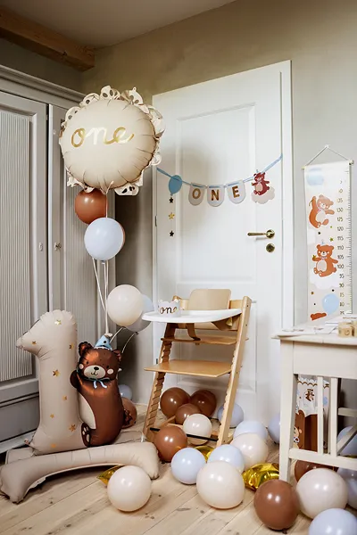 Balão Foil 51,5cm 'One' 'folhos'