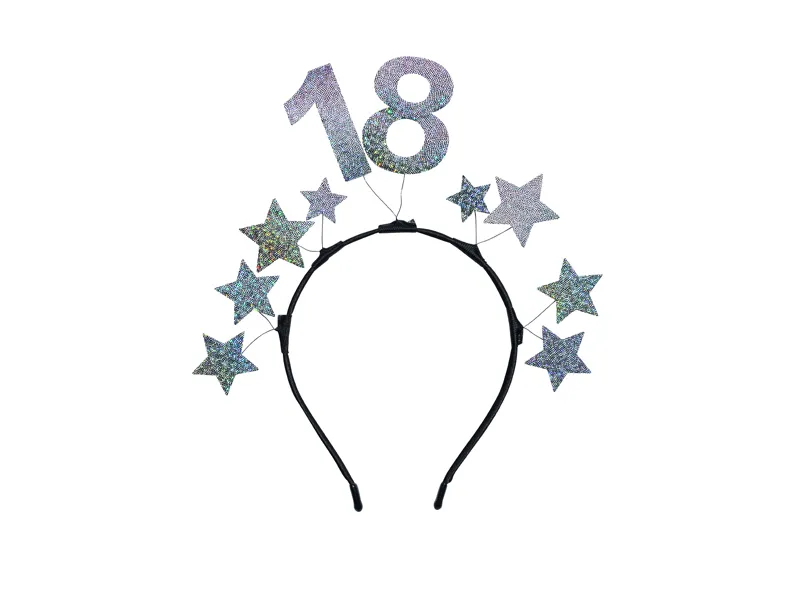 Bandolete Prateada com estrelas 18º Aniversário