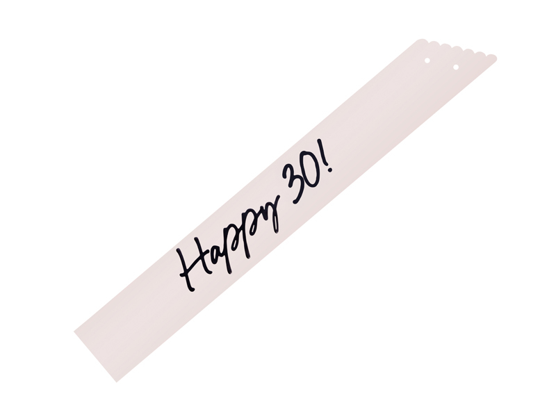 Faixa de Corpo 76cm 'Happy 30' Creme