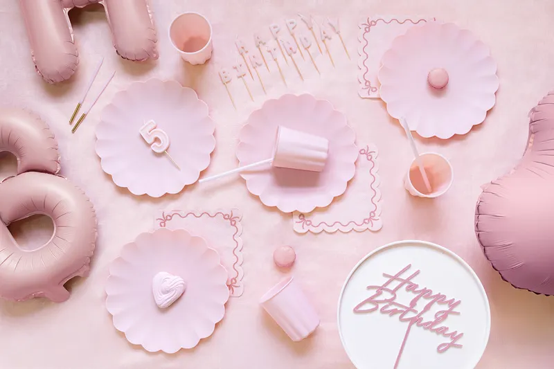 13 Velas Aniversário Happy Birthday Rosa