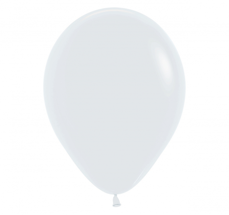 50 Balões latex R12 (30cm) - White Fashion - 005