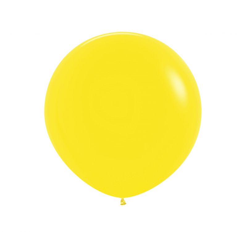 10 Balões latex R24 (60cm) - Yellow - 020