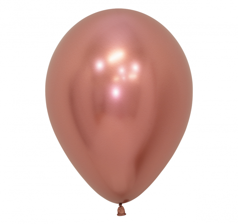12 Balões latex R12 (30cm) -  Reflex Rose Gold - 968