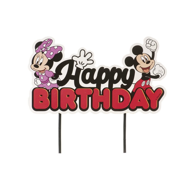 Topo de Bolo 17,5x15cm Mickey & Minnie