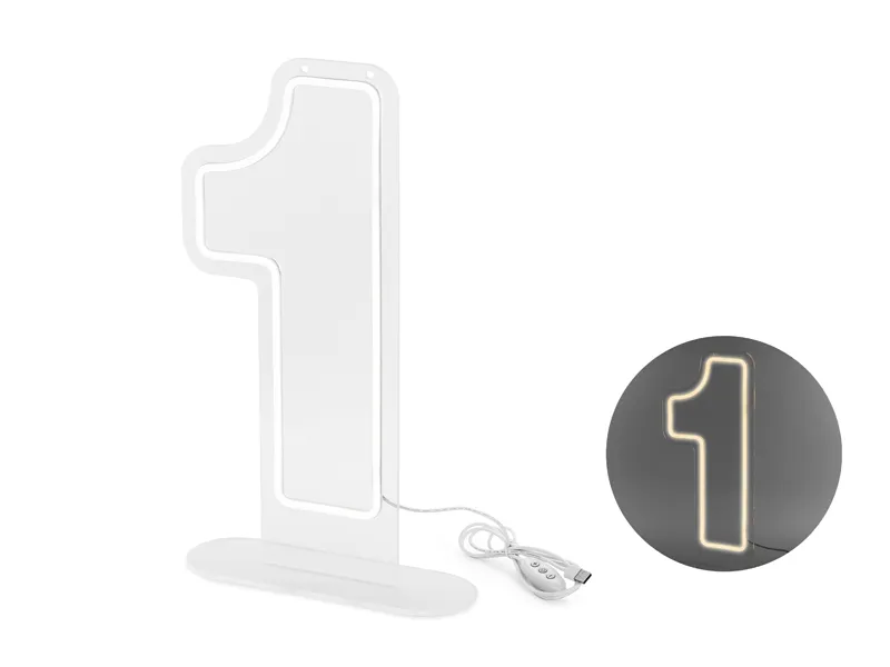 Número 1 em LED Neon 50cm