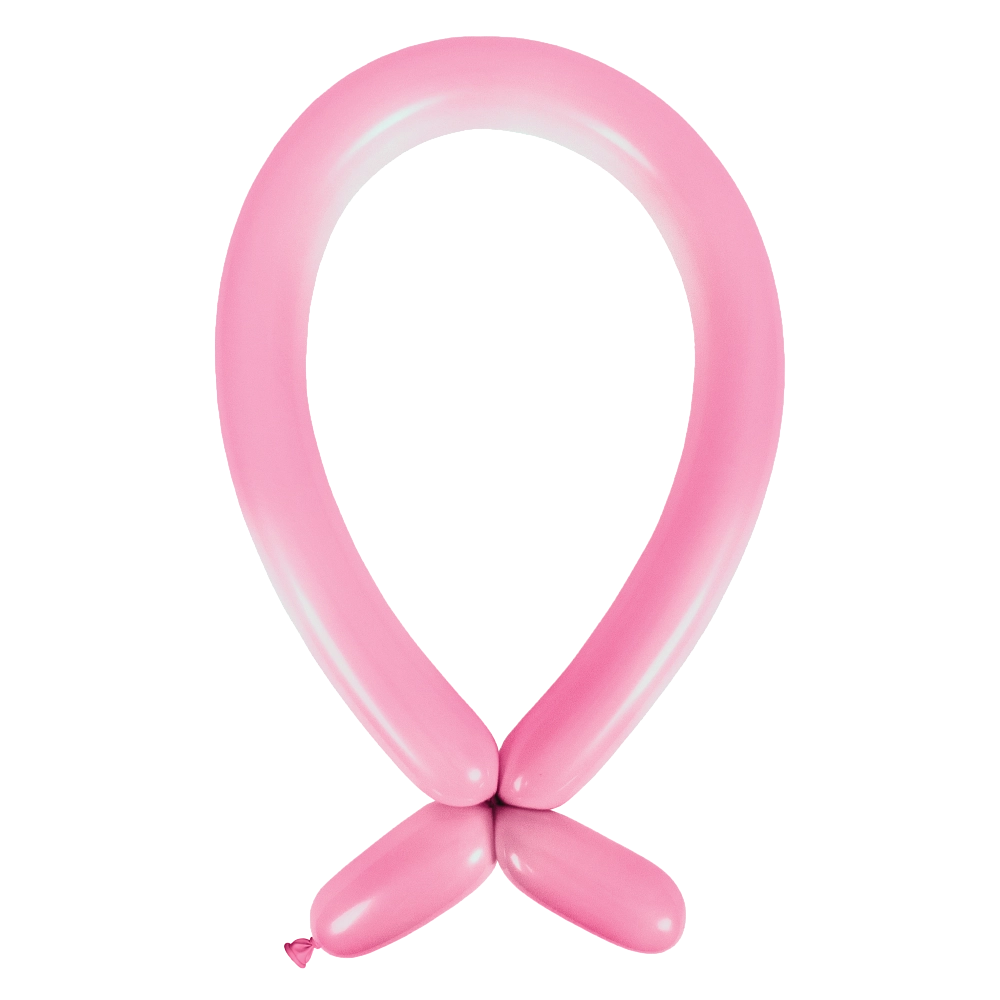 100 Balões latex Modelar 260 Standard Pink