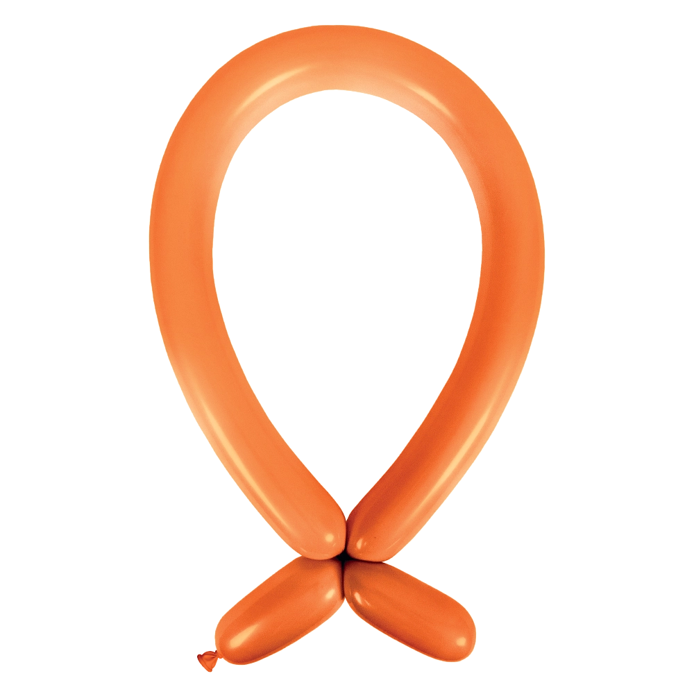 100 Balões latex Modelar 260 Fashion Orange Peel