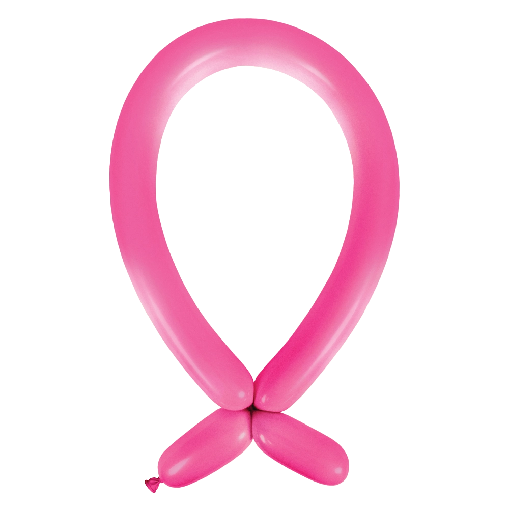 100 Balões latex Modelar 260 Fashion Hot Pink