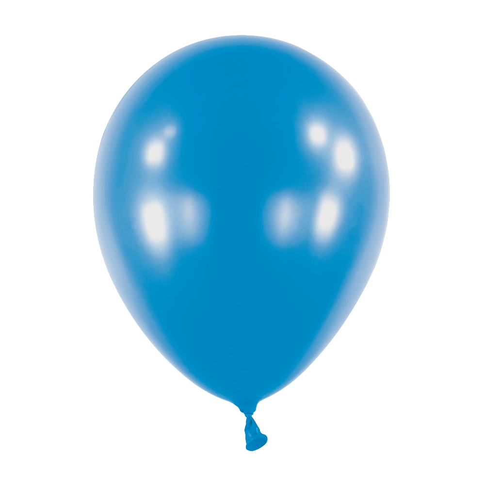 100 Balões latex 5'' (12cm) Metallic Bright Royal Blue