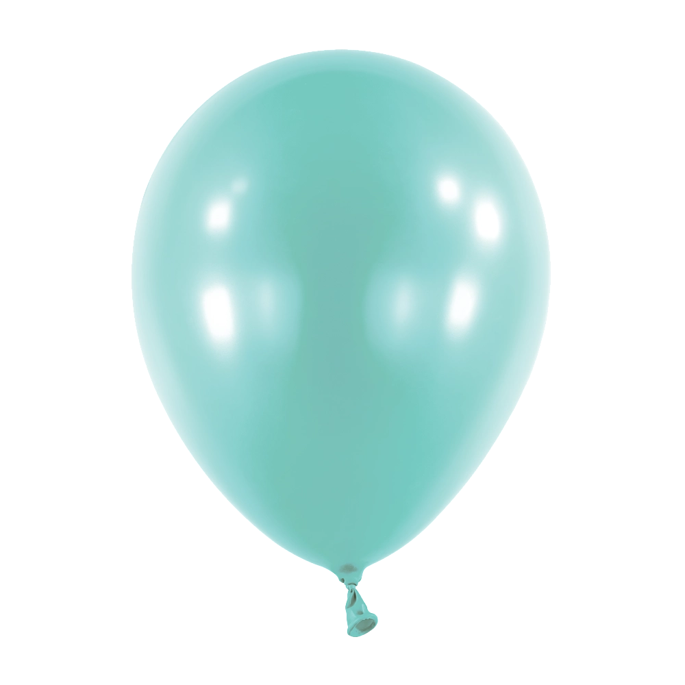 100 Balões latex 5'' (12cm) Pearl Caribbean Blue