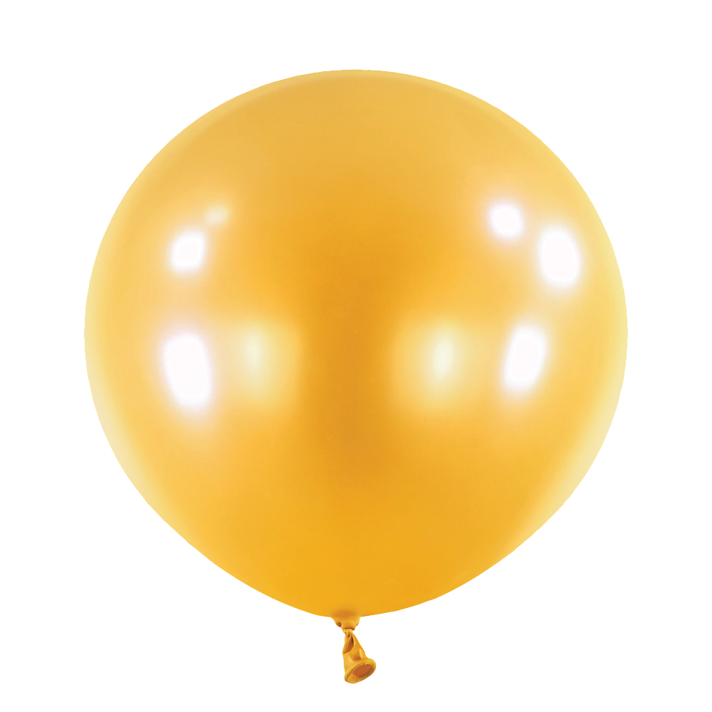 4 Balões latex 24'' (61cm) Pearl Gold