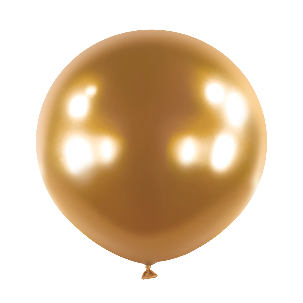 4 Balões latex 24'' (61cm) Satin Luxe™ Gold Sateen