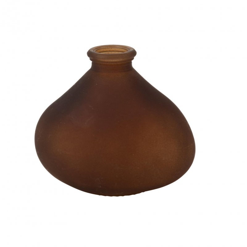 Vaso de vidro Tom Chocolate 11x9,5x6,5cm - 260ml