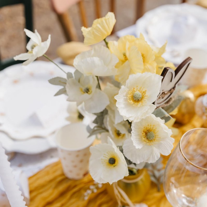 Ramo de Papoilas Creme