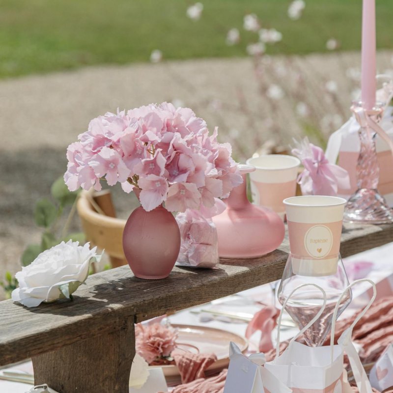 Cabeça de Hortênsia 19cm Rosa