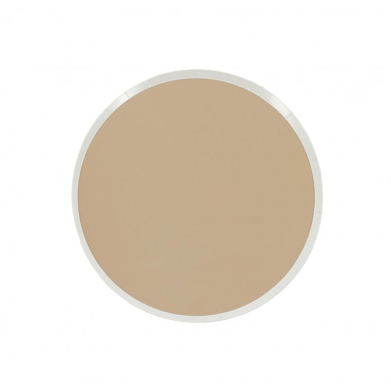 6 Pratos 18cm Creme e Camel