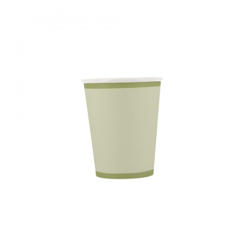 6 Copos 255ml Verde Cinza e Sálvia